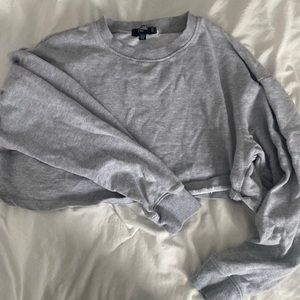 Misguided cropped crew neck size 8